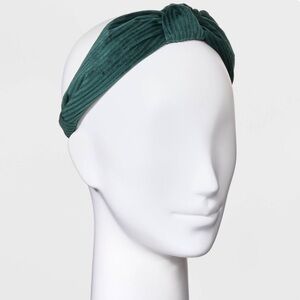 ⭐️ Universal Thread Forest Green Corduroy Headband
